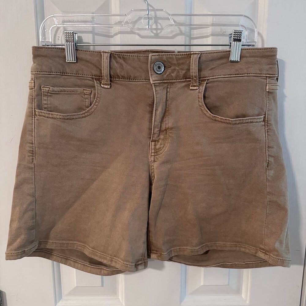 American-eagle Women's Tan Jean Shorts Size 10